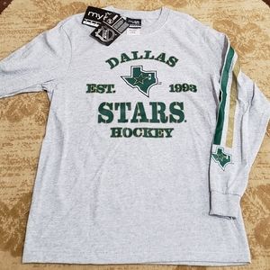 (5/$20)NWT Boys NHL Dallas Stars Hockey Shirt